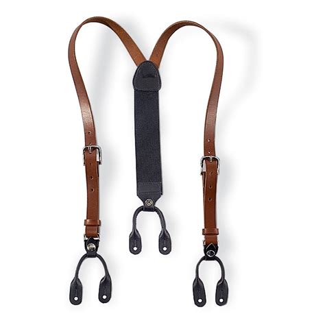 brown suspenders leather|mens suspenders amazon.